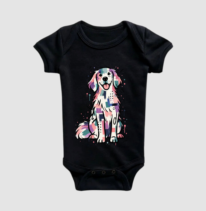 Cão em Cores - Body Infantil