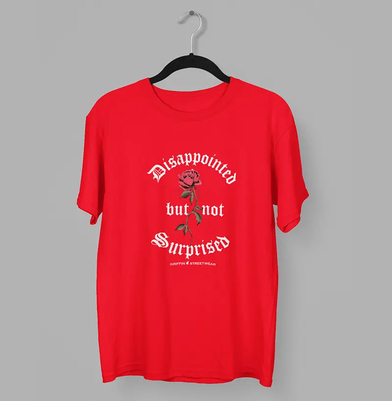 CAMISETA MASCULINA DISAPPOINTED RED
