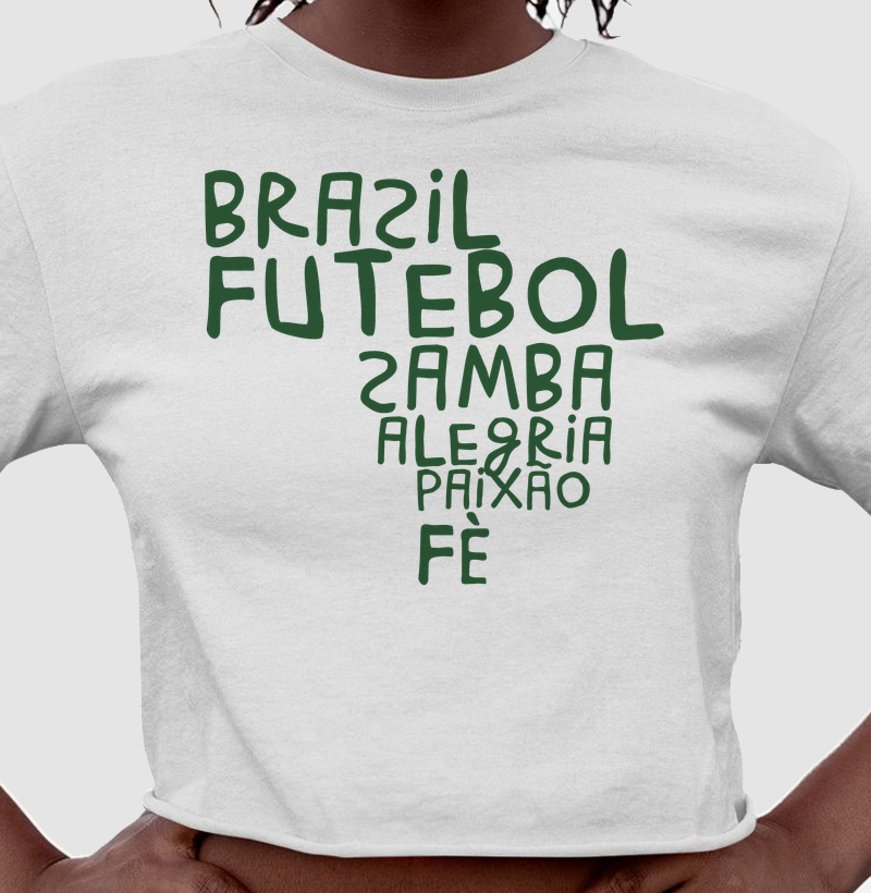 Brasil de futebol, samba, alegria, paixão e fé
