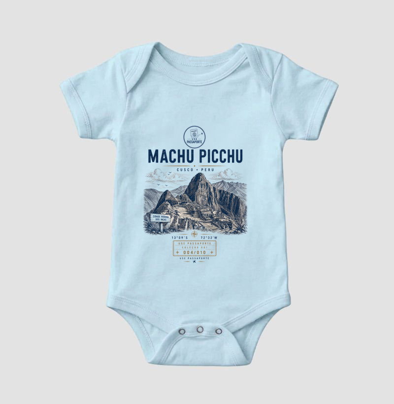 Body Infantil Machu Picchu | Coleção 001 • 004/010 | Use Passaporte