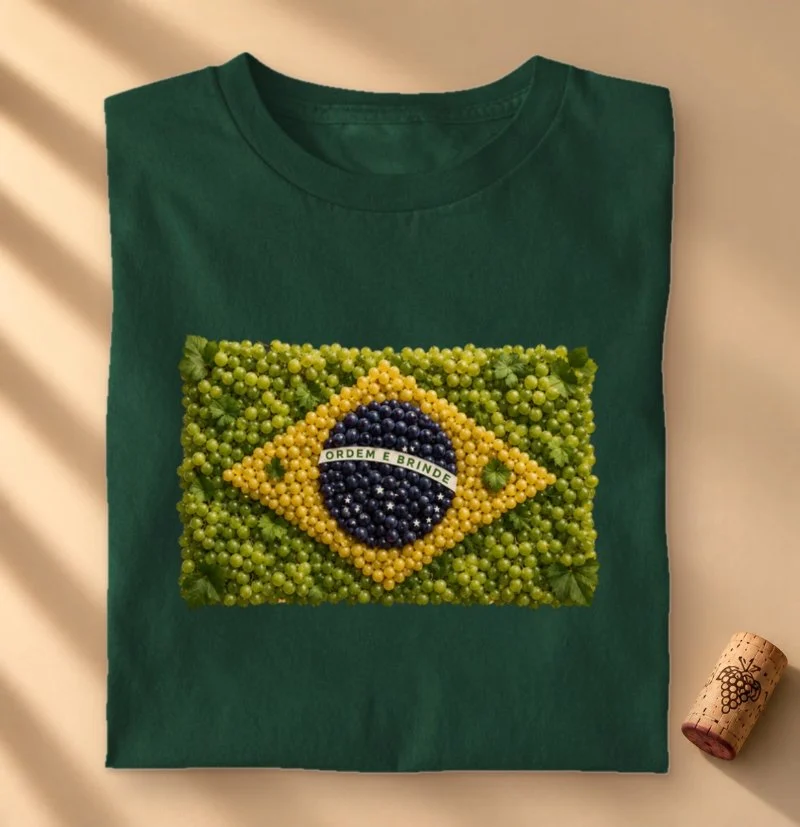 Camiseta Vinho - Brasil em Uvas