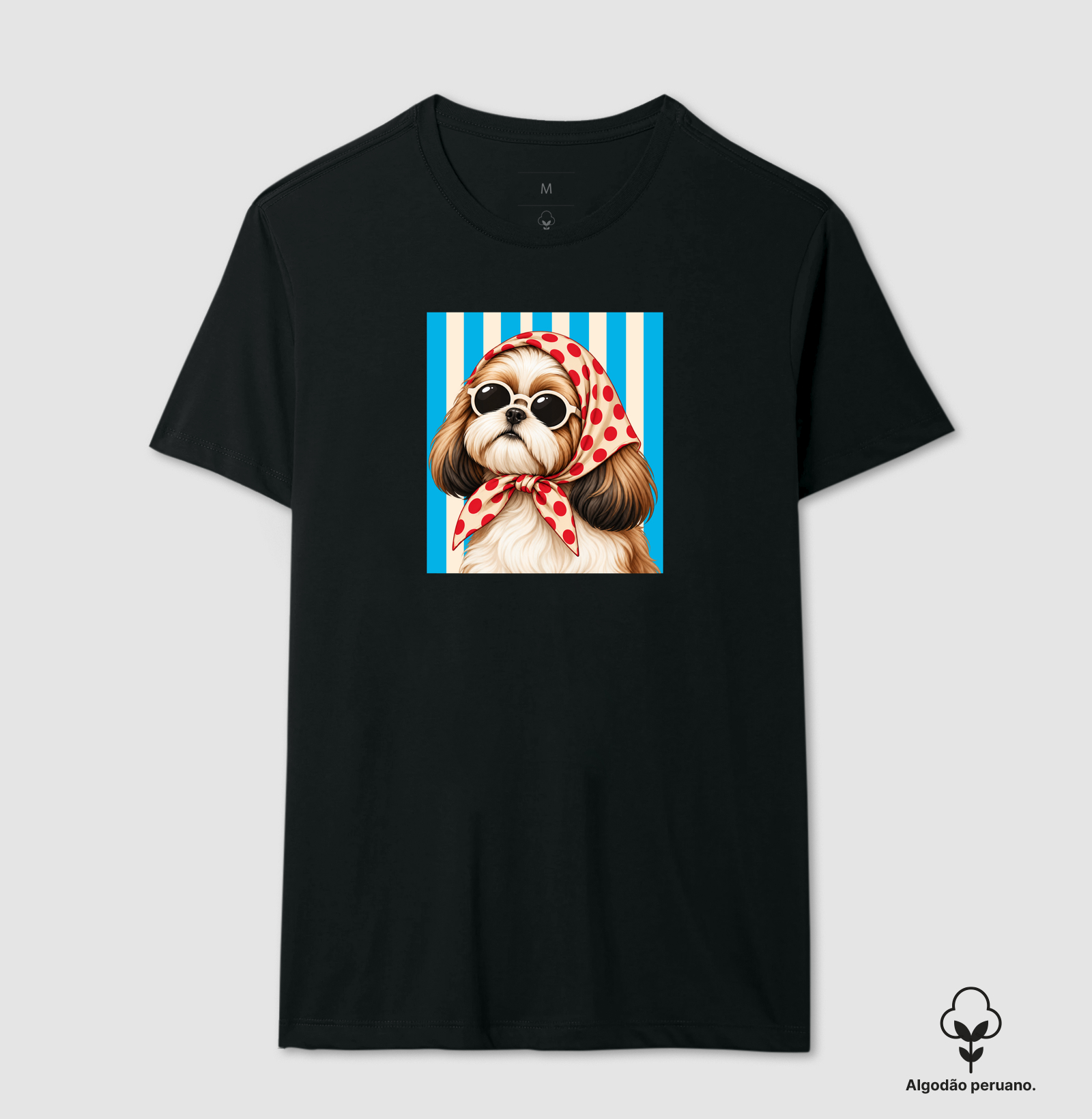 La dolce Shih Tzu - Camiseta Algodão Peruano