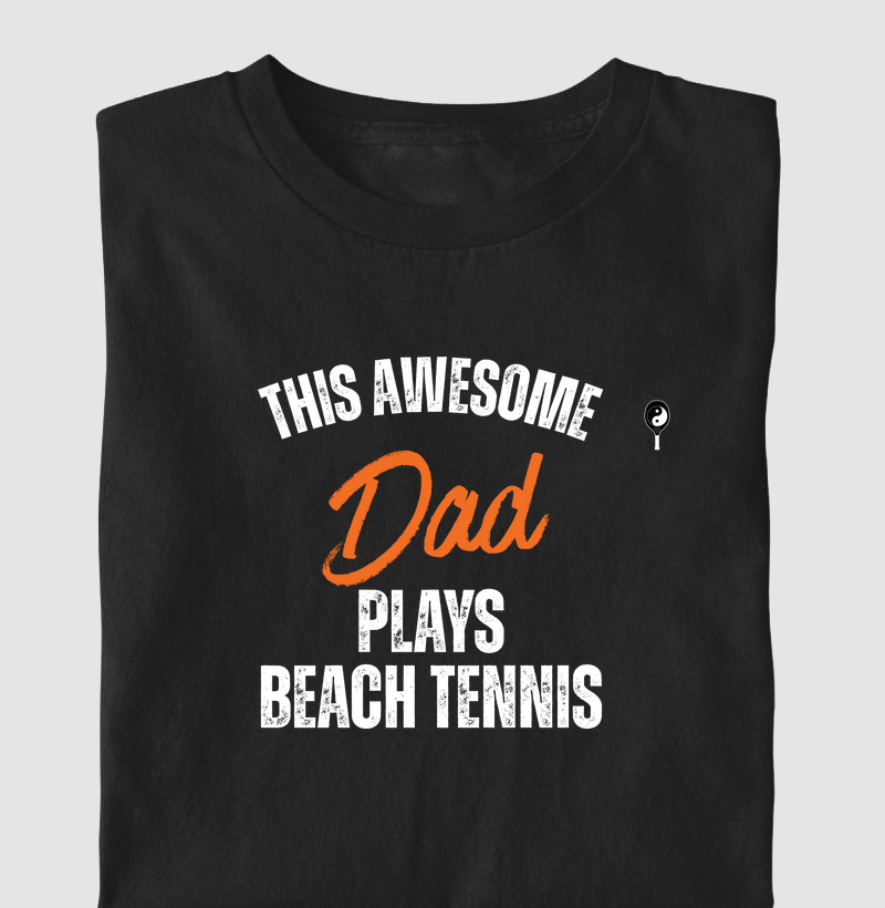This Awesome Dad Plays Beach Tennis