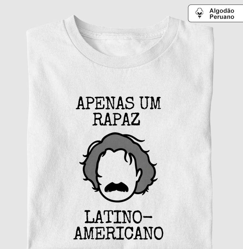 apenas um rapaz latino-americano - belchior - Camiseta Algodão Peruano