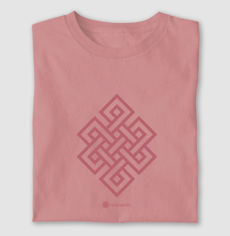 Nó Infinito Cores - Rosa - Básica e Baby look