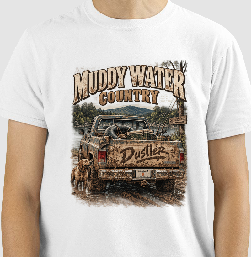 Camiseta Country Masculina Muddy Water Country Dustler South Co.