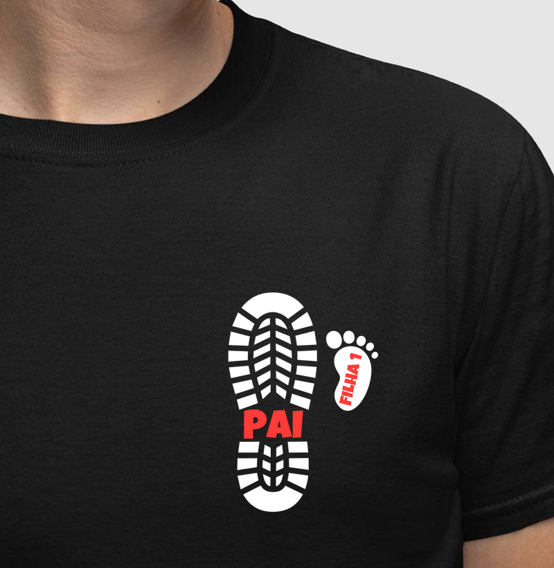 Pegadas - Pai & Filho (PARA PERSONALIZAR, ENVIE WHATS ANTES DE COMPRAR)