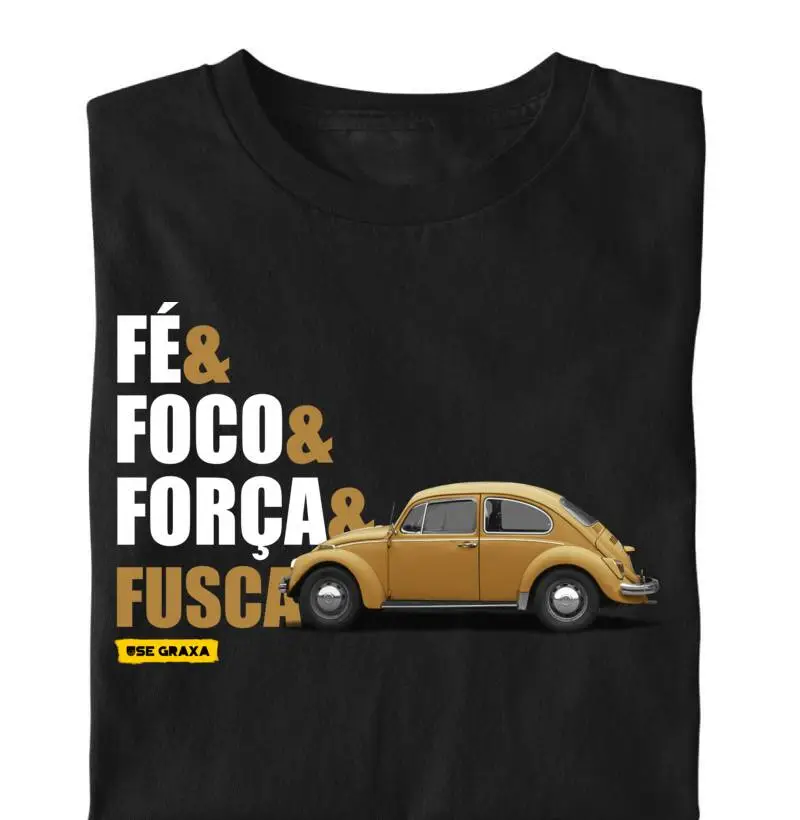 Fé Foco Força Fusca Bege Marrom
