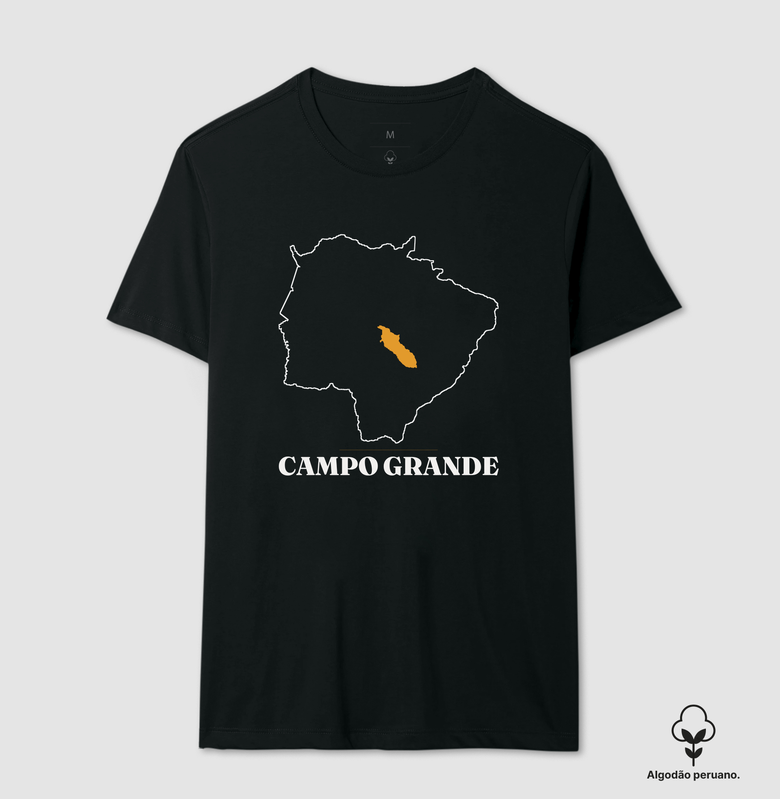 Campo Grande | Traço MS - Camiseta Algodão Peruano