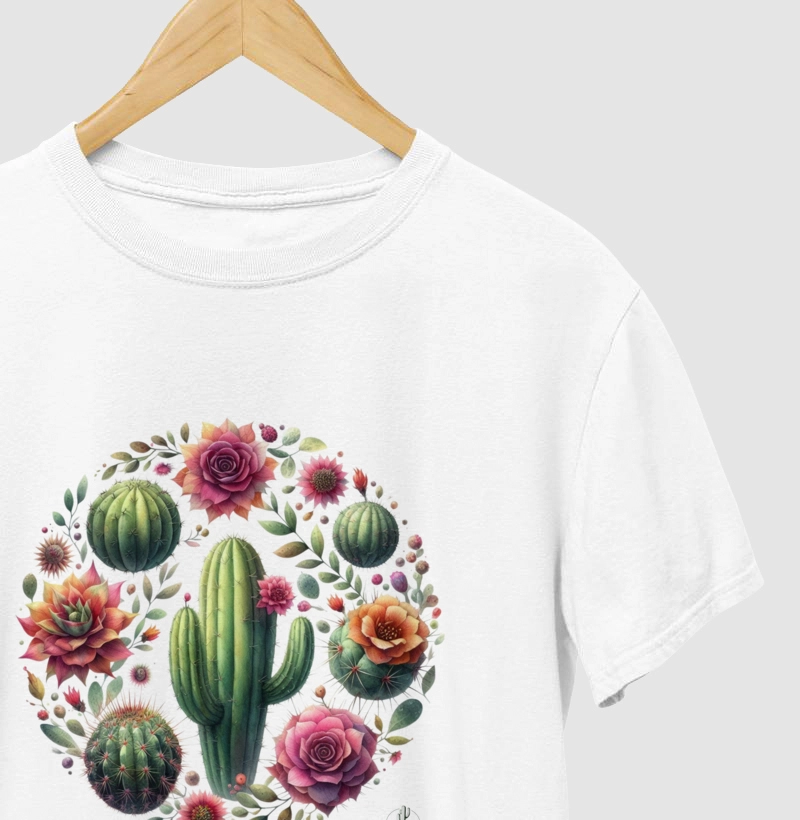 Camiseta Mandala de Cactos