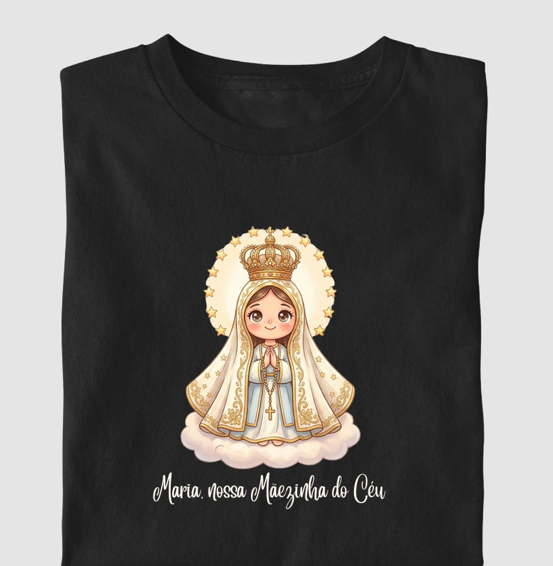 Camiseta Infantil Maria, nossa mãezinha