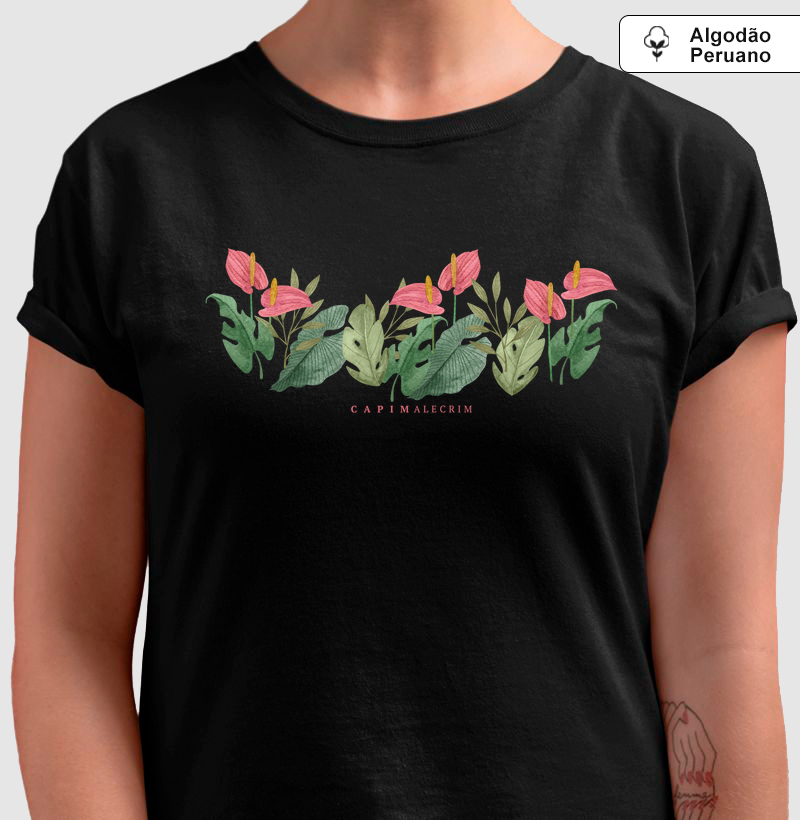 T-shirt Antúrio -  Algodão Peruano