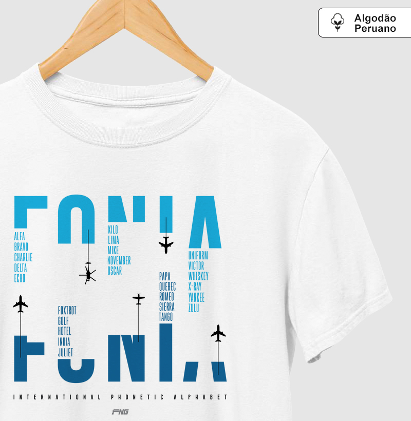 Camiseta Alfabeto Fonético Internacional
