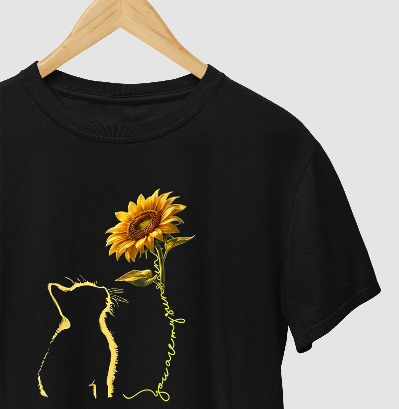 Gato e Girassol