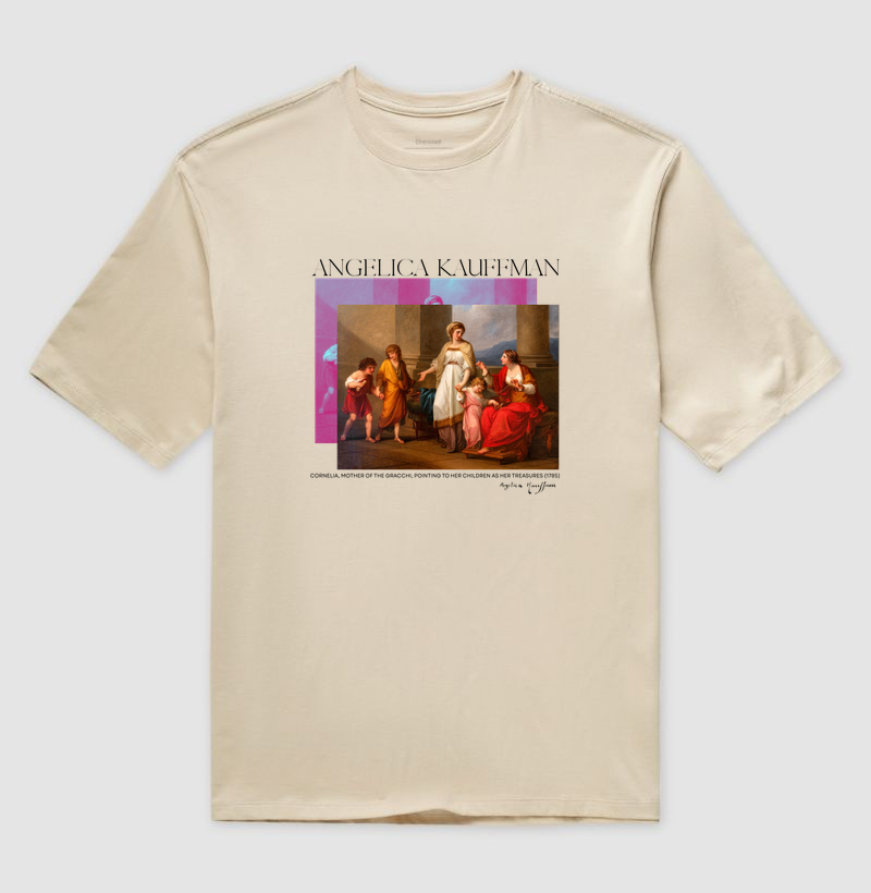 Cornelia, Mother of the Gracchi, Pointing to Her Children as Her Treasures (1785) - Angelica Kauffman