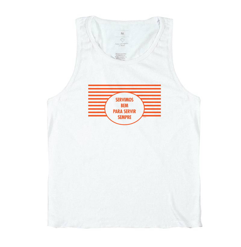 Camiseta Servimos Bem Para Servir Sempre