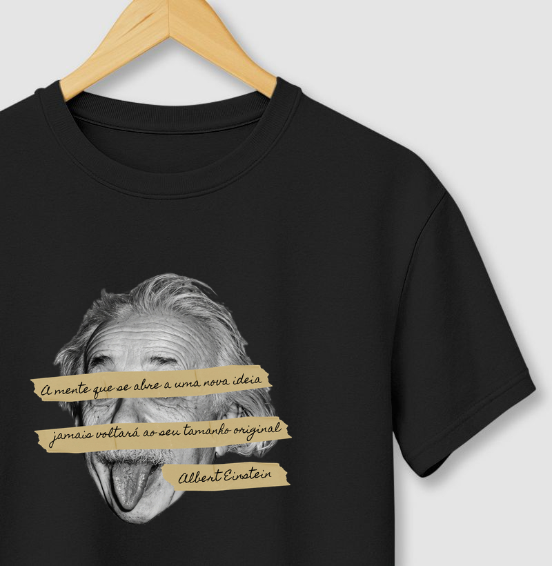 Einstein - A mente que se abre a uma nova ideia.