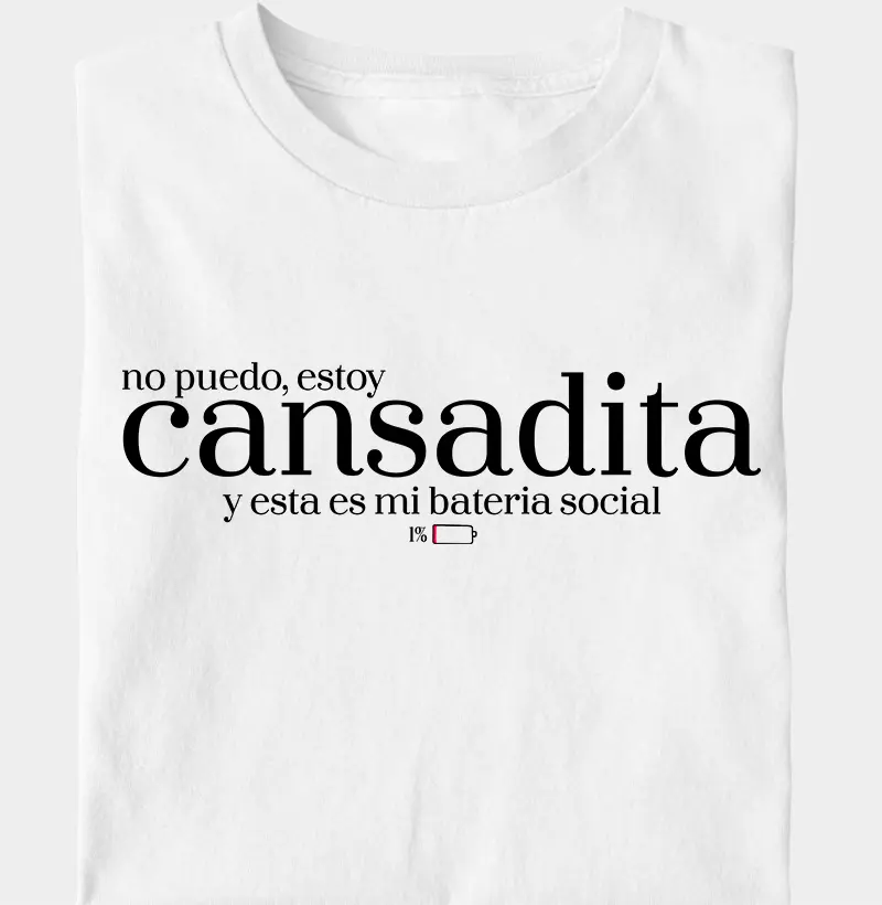 No Puedo estoy cansadita