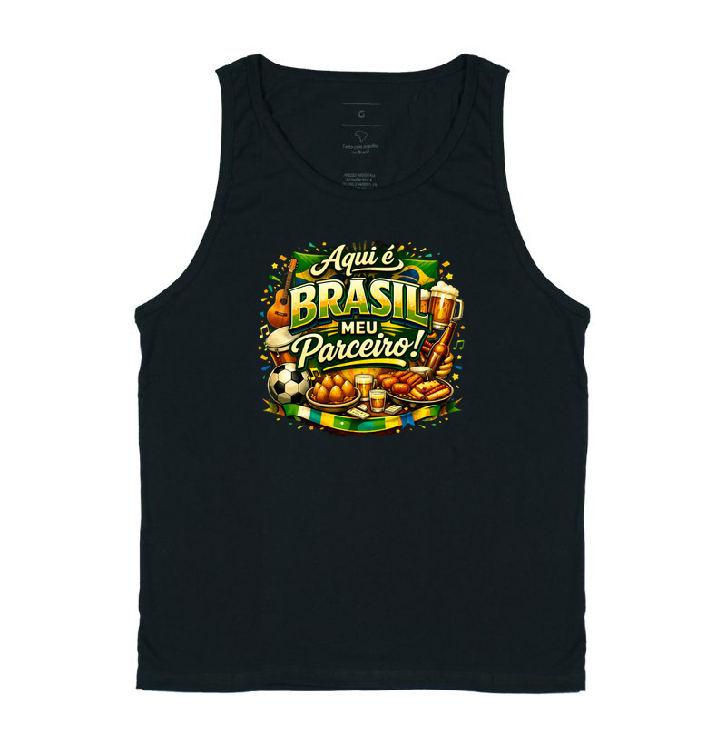 camiseta aqui é Brasil, meu parceiro!
