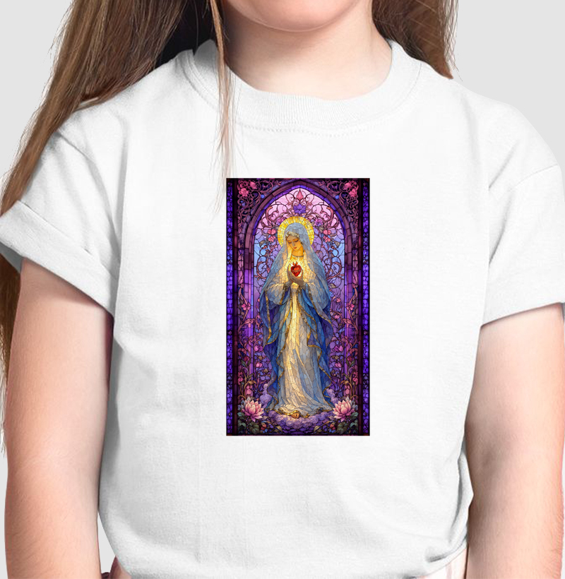 Maria em vitral - infantil