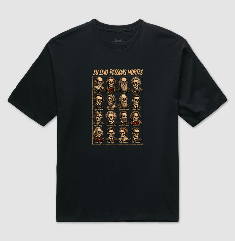 Eu leio pessoas mortas - Camiseta Oversized