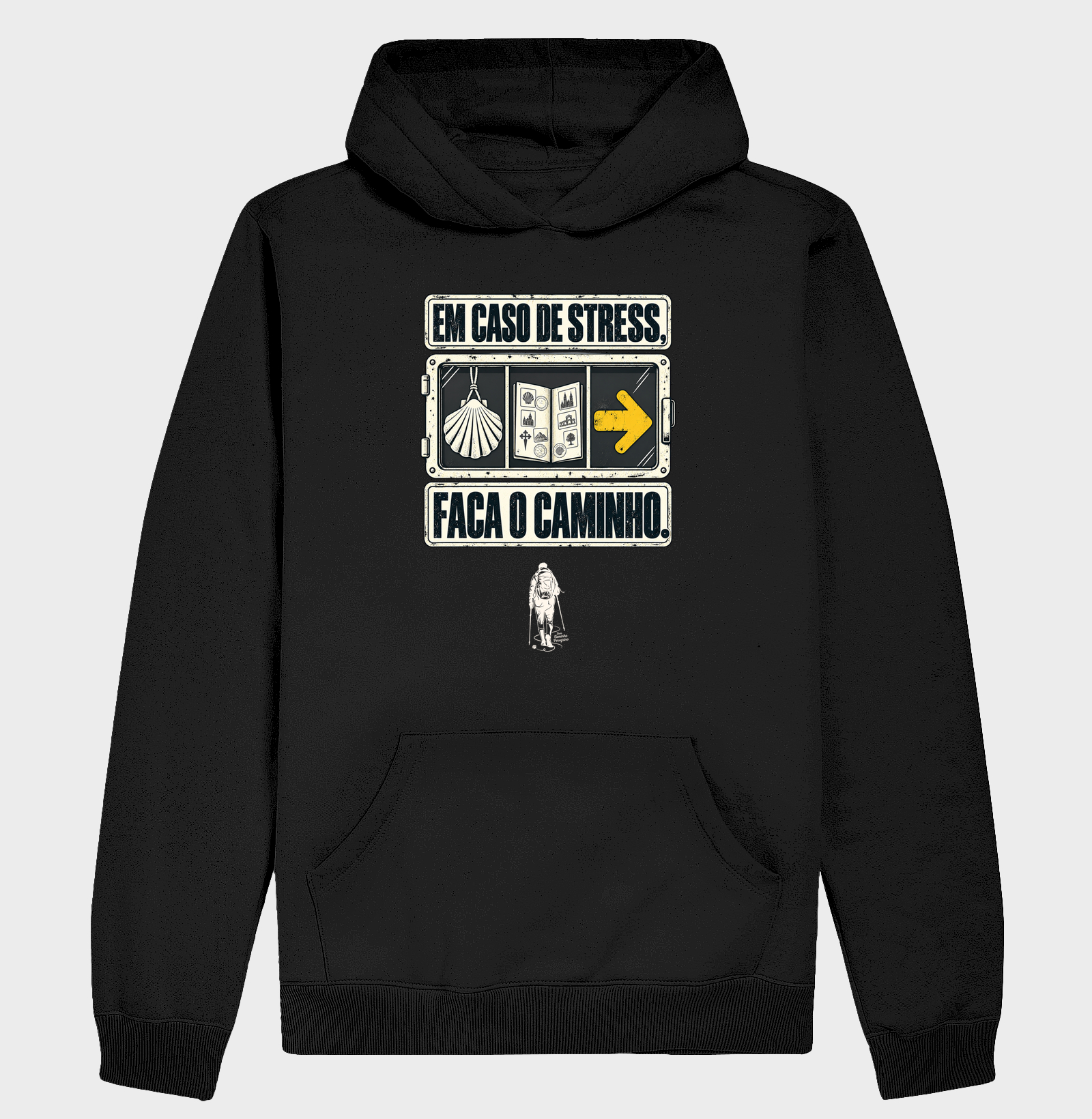 Em Caso de Stress, Faça o Caminho - Hoodie Moletom