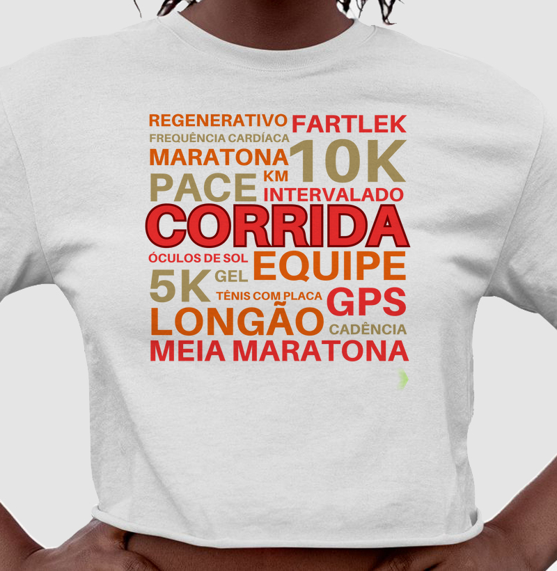 Nuvem de palavras da corrida
