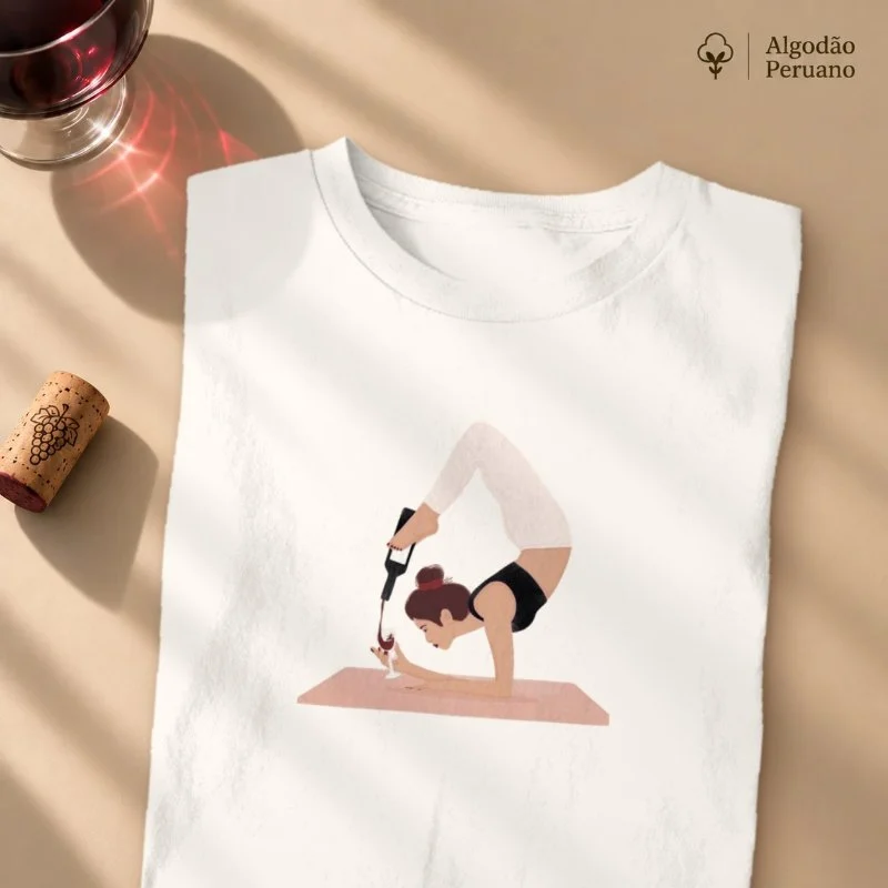 Camiseta Wine & Yoga