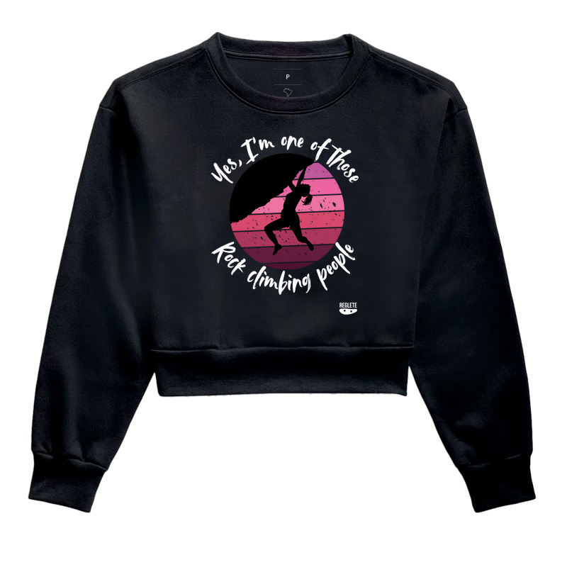 Yes, I'm one of those rock climbing people (escaladora)