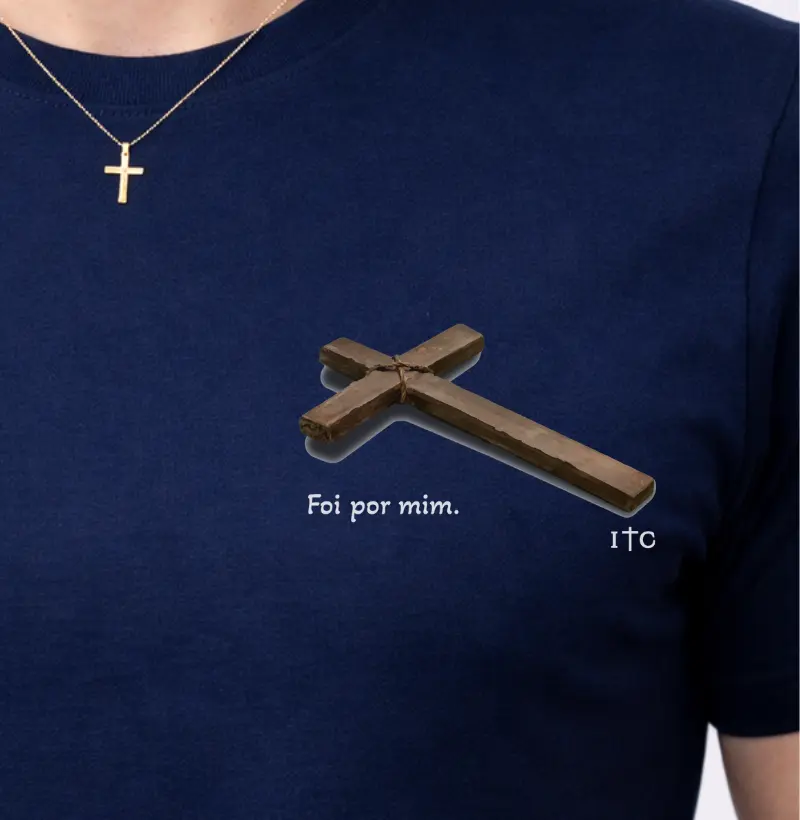 Camiseta Foi por mim 100% Algodão Premium
