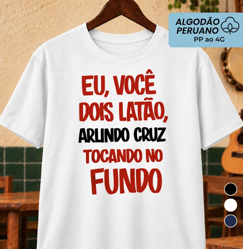 Eu você dois latão - Camiseta Algodão Peruano