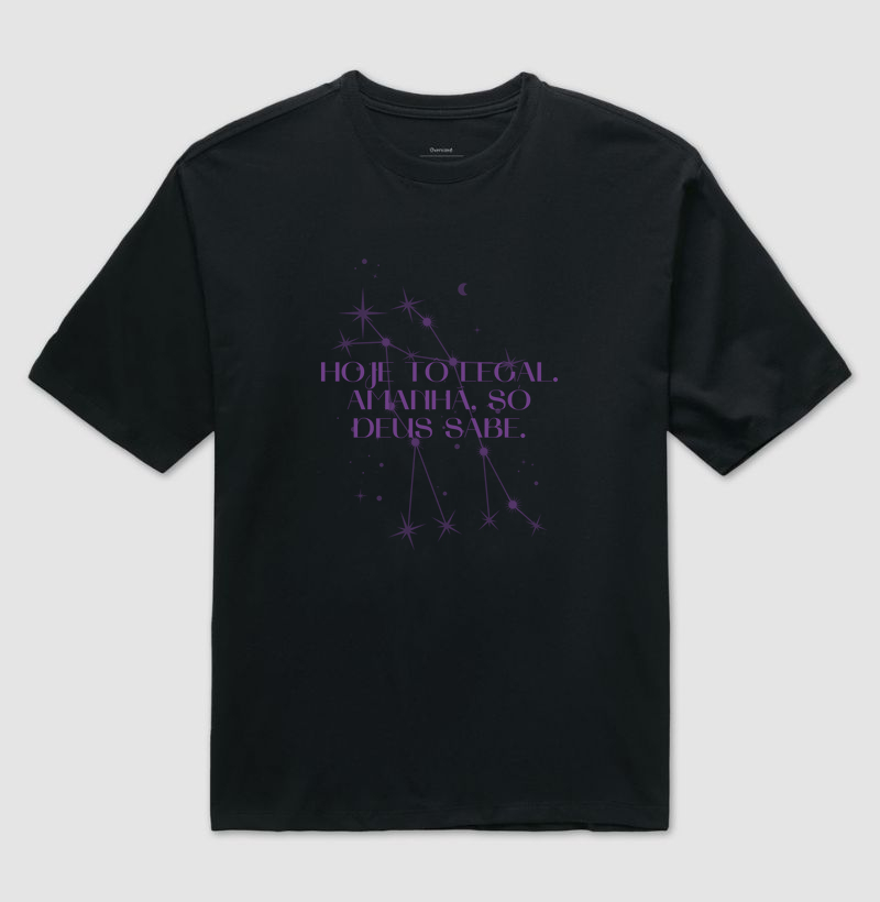 Camiseta Oversized Gemini Constellation