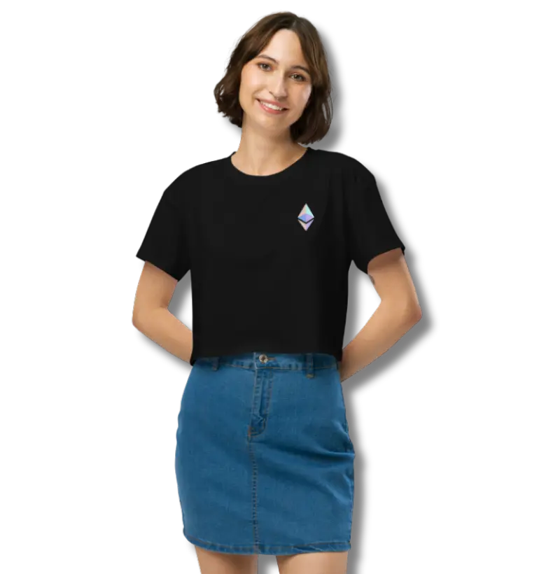 Cropped Ethereum Logo Minimalista