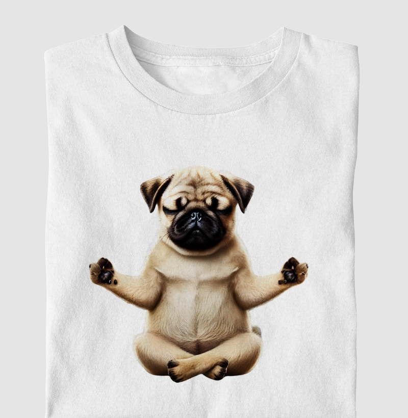 Pug Meditando
