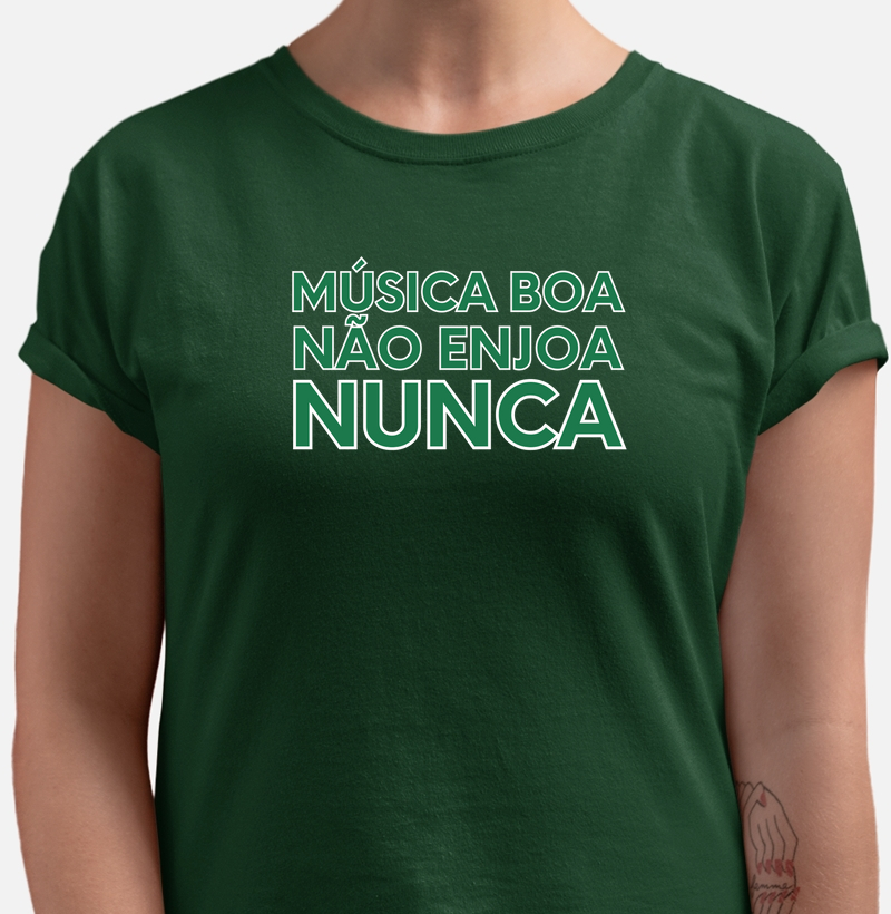 Música Boa Não Enjoa - Camiseta