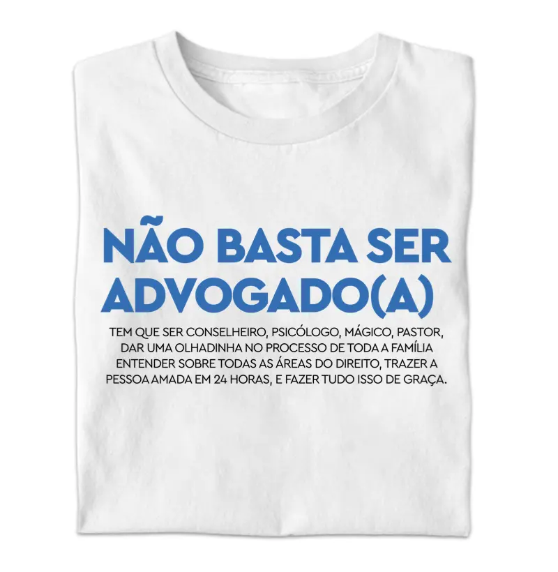 Não basta ser advogado