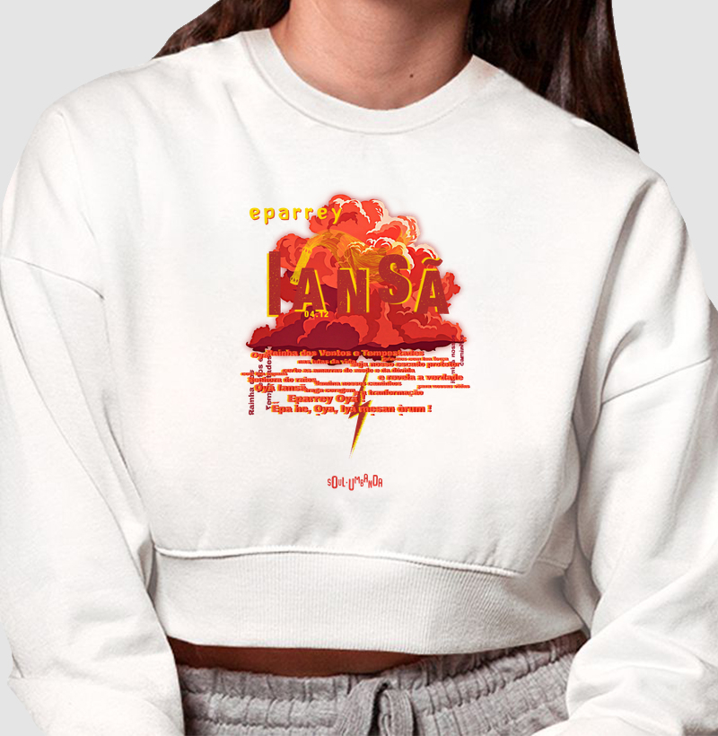 moletom cropped IANSÃ oração