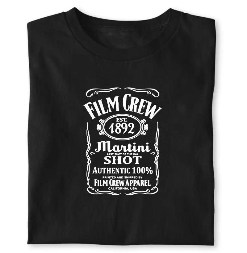 Film crew martini shot