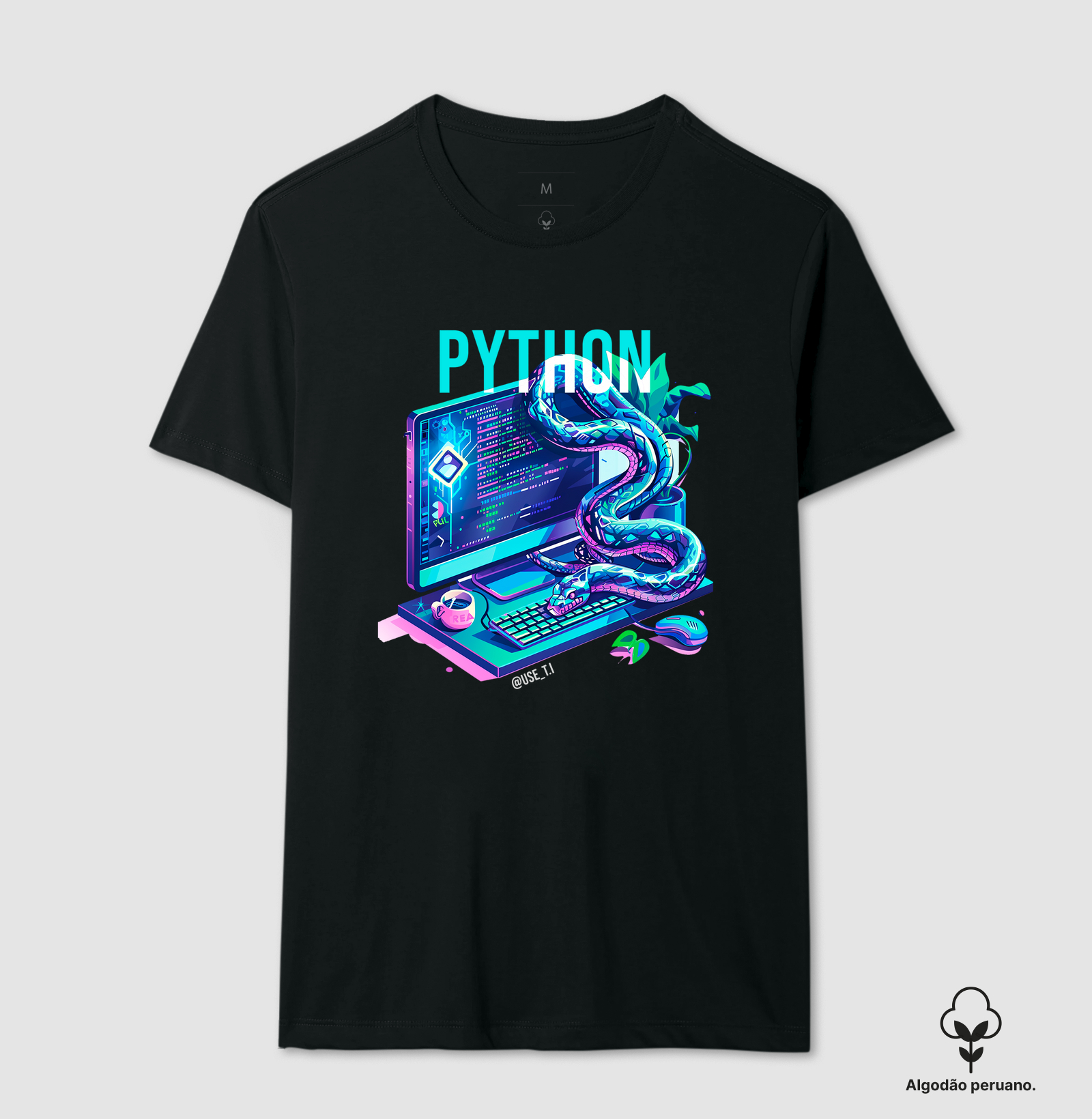 Camiseta Python T.I - Malha peruana