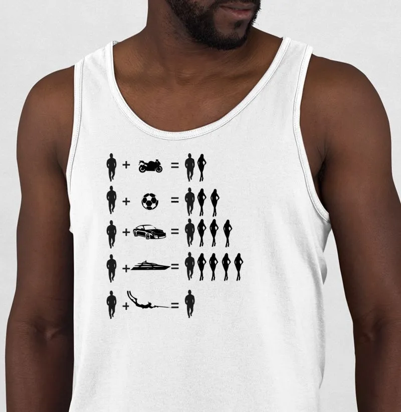 Camiseta Regata O Homem e Suas Posses