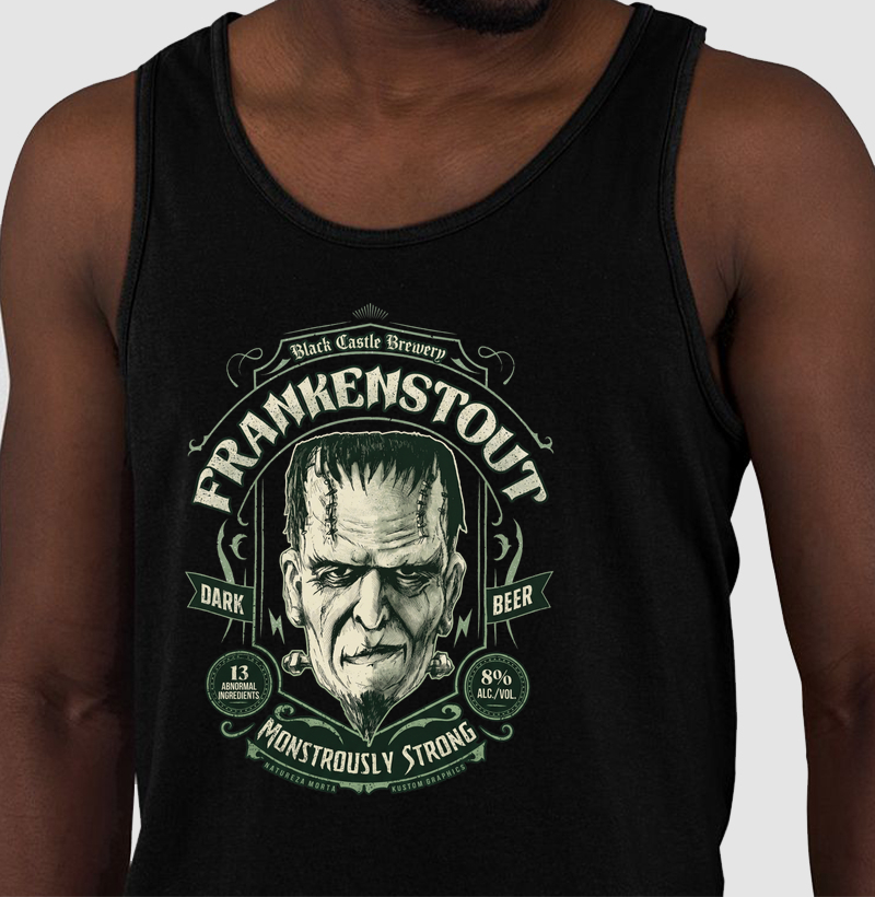 Camiseta Frankenstout Dark Beer - Black Castle Brewery Monstrously Strong - Regata
