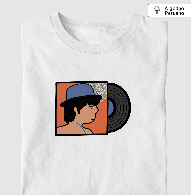 Camiseta Algodão Peruano Inspiração Caetano