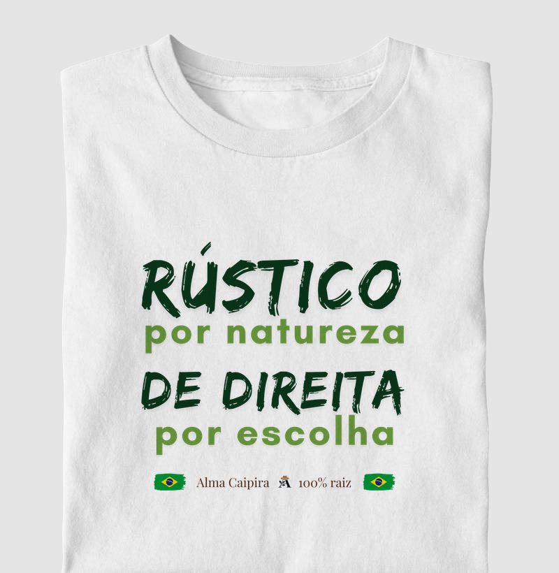 Rústico por natureza, de direita por escolha