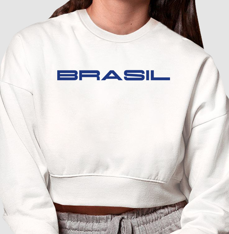 Moletom Cropped Brasil