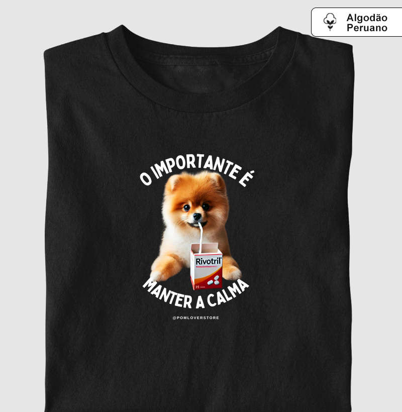 O Importante é Manter a Calma Spitz Laranja