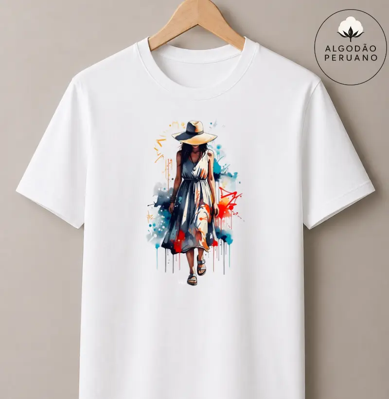 Camiseta Algodão Peruano - Cores da Alma 