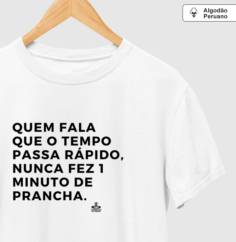 Quem fala que o tempo passa rápido, nunca fez 1 minuto de prancha