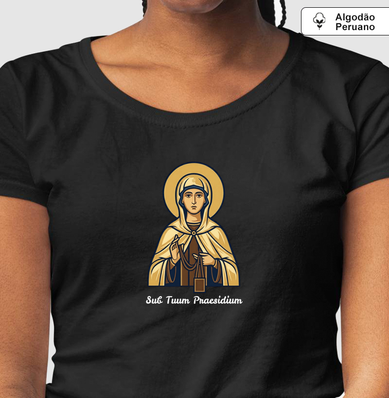 Camiseta Algodão Peruano Sub Tuum Praesidium
