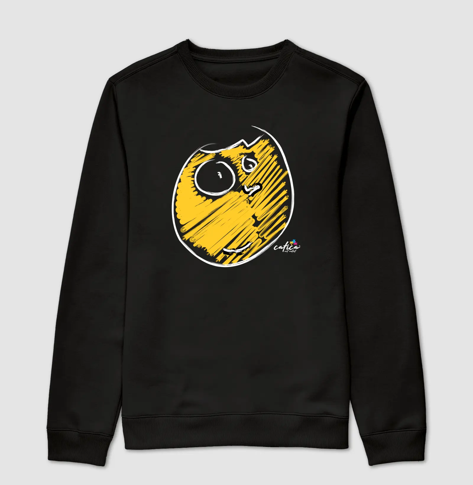 Blusa de moleton com estampa "Yellow"