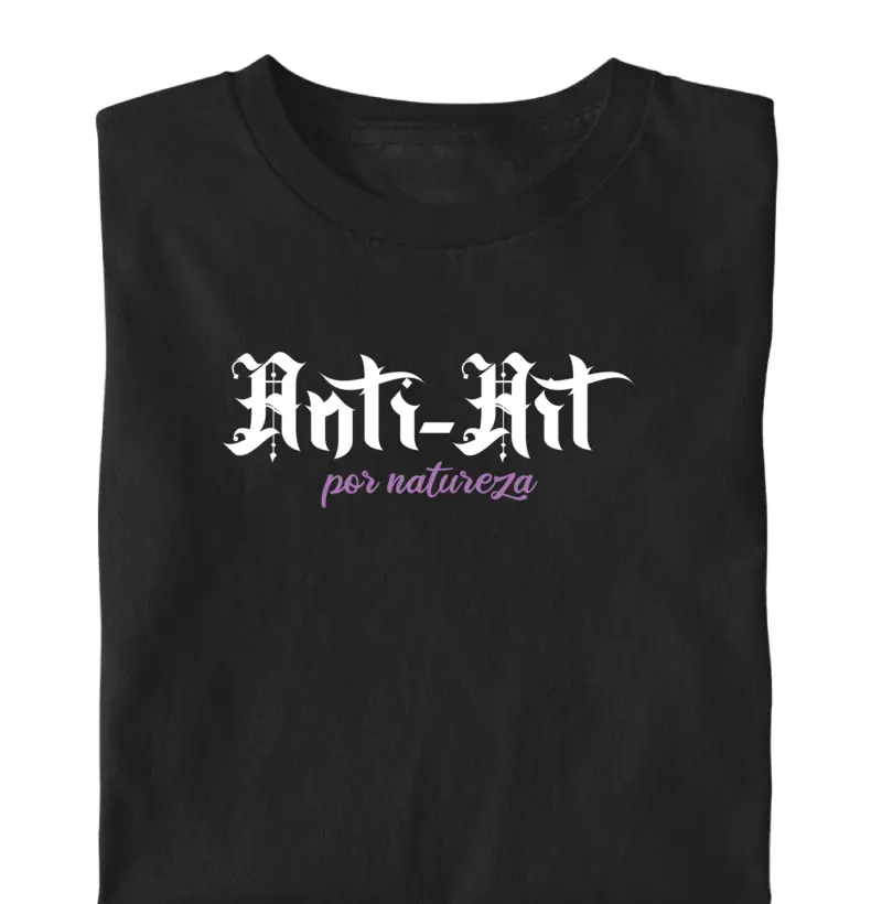Camiseta anti-hit por natureza | frases que gritam